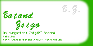 botond zsigo business card